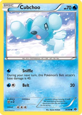 Cubchoo (36/99) [Black & White: Next Destinies] Reverse Holofoil