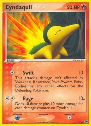 Cyndaquil (59/101) [EX: Hidden Legends] Reverse Holofoil