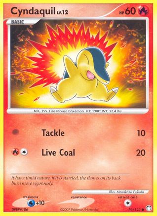 Cyndaquil (79/123) [Diamond & Pearl: Mysterious Treasures] Reverse Holofoil