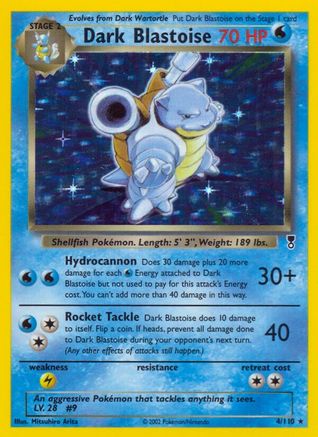 Dark Blastoise (4/110) [Legendary Collection] Reverse Holofoil