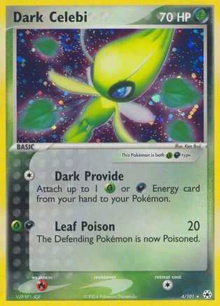 Dark Celebi (4/101) [EX: Hidden Legends] Reverse Holofoil