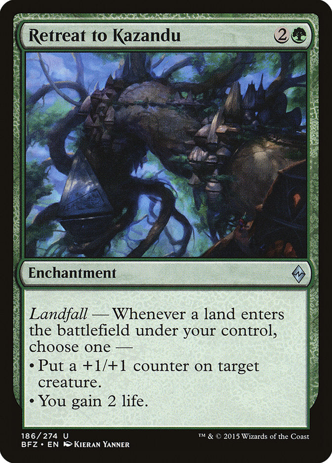 Retreat to Kazandu [Battle for Zendikar] Foil