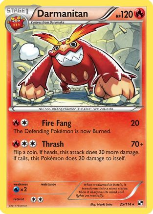 Darmanitan (25/114) [Black & White: Base Set] Reverse Holofoil