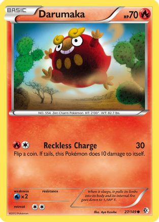 Darumaka (27/149) [Black & White: Boundaries Crossed] Reverse Holofoil