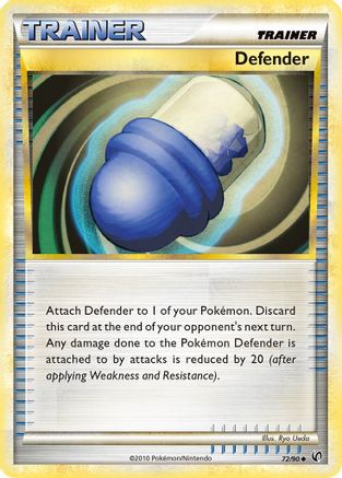 Defender (72/90) [HeartGold & SoulSilver: Undaunted] Reverse Holofoil