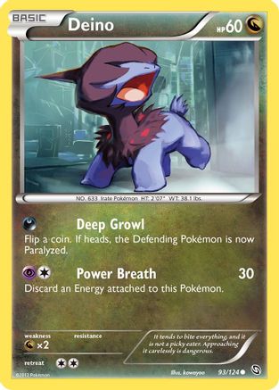 Deino (93/124) [Black & White: Dragons Exalted] Reverse Holofoil