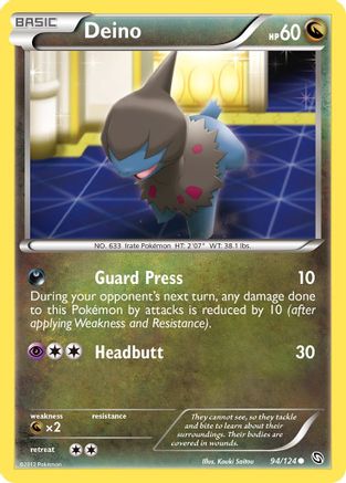 Deino (94/124) [Black & White: Dragons Exalted] Reverse Holofoil