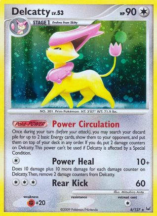 Delcatty (4/127) [Platinum: Base Set] Reverse Holofoil