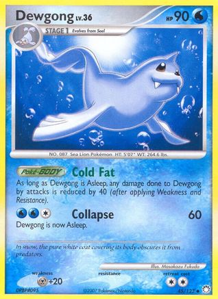 Dewgong (45/123) [Diamond & Pearl: Mysterious Treasures] Reverse Holofoil