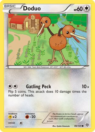 Doduo (99/135) [Black & White: Plasma Storm] Reverse Holofoil