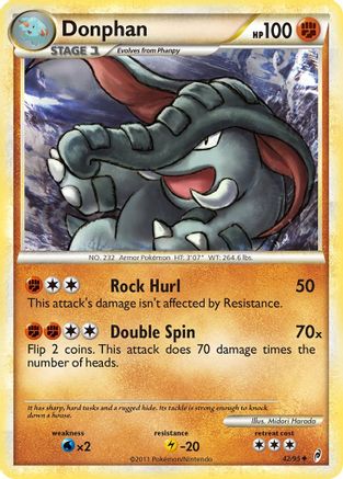 Donphan (42/95) [HeartGold & SoulSilver: Call of Legends] Reverse Holofoil