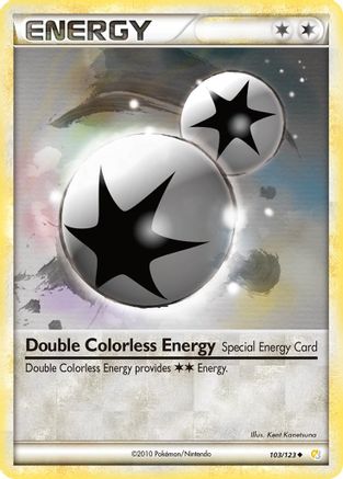 Double Colorless Energy (103/123) [HeartGold & SoulSilver: Base Set] Reverse Holofoil
