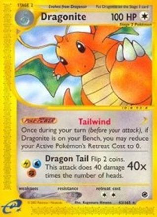 Dragonite (43/165) [Expedition: Base Set] Reverse Holofoil