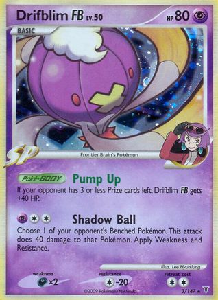 Drifblim FB (3/147) [Platinum: Supreme Victors] Reverse Holofoil