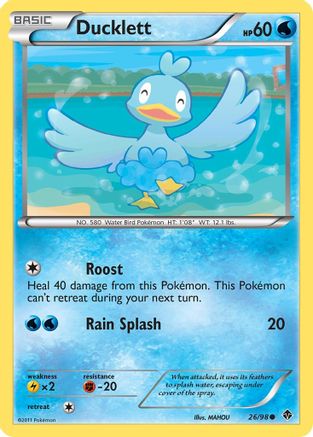Ducklett (26/98) [Black & White: Emerging Powers] Reverse Holofoil
