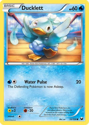 Ducklett (35/108) [Black & White: Dark Explorers] Reverse Holofoil