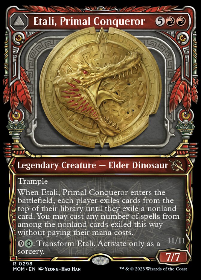 Etali, Primal Conqueror // Etali, Primal Sickness (Showcase Planar Booster Fun) [March of the Machine] Foil