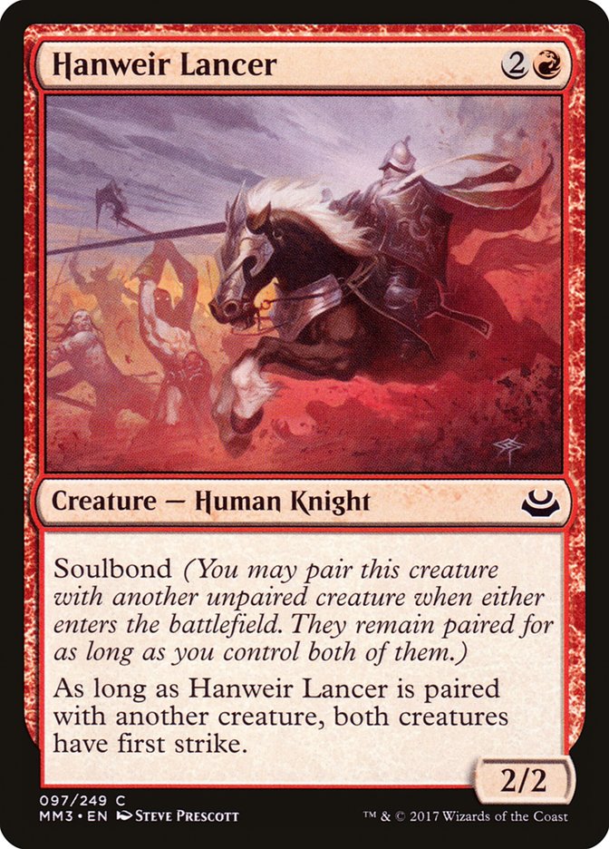 Hanweir Lancer [Modern Masters 2017] Foil
