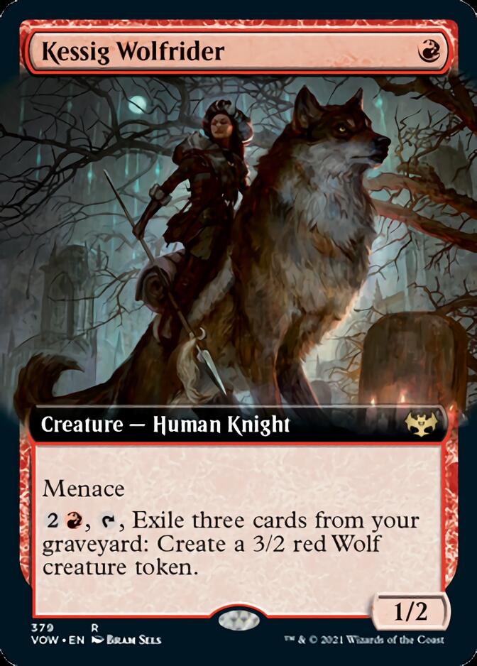 Kessig Wolfrider (Extended Art) [Innistrad: Crimson Vow] Foil