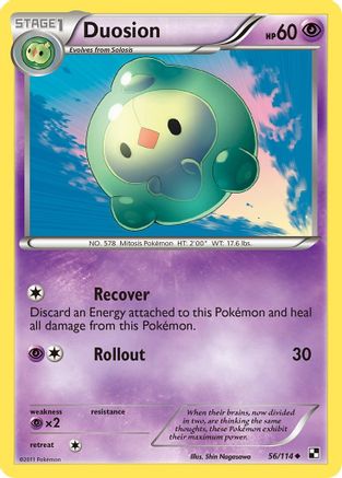 Duosion (56/114) [Black & White: Base Set] Reverse Holofoil