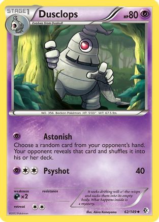 Dusclops (62/149) [Black & White: Boundaries Crossed] Reverse Holofoil
