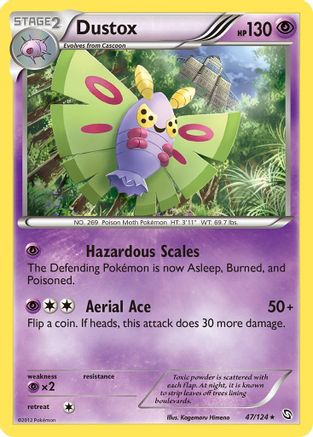 Dustox (47/124) [Black & White: Dragons Exalted] Reverse Holofoil
