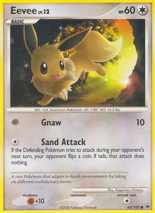 Eevee (63/100) [Diamond & Pearl: Majestic Dawn] Reverse Holofoil