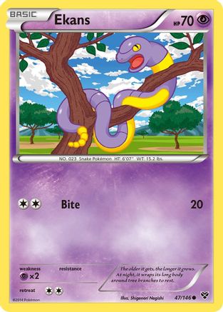 Ekans (47/146) [XY: Base Set] Reverse Holofoil