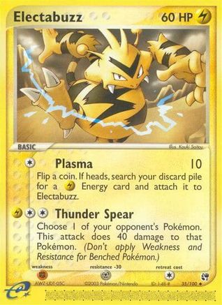 Electabuzz (35/100) [EX: Sandstorm] Reverse Holofoil
