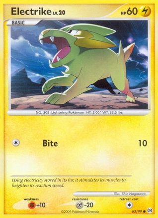 Electrike (63/99) [Platinum: Arceus] Reverse Holofoil