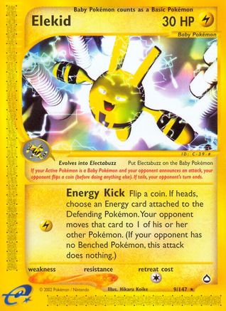 Elekid (9/147) [Aquapolis] Reverse Holofoil