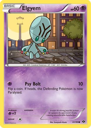 Elgyem (61/99) [Black & White: Next Destinies] Reverse Holofoil