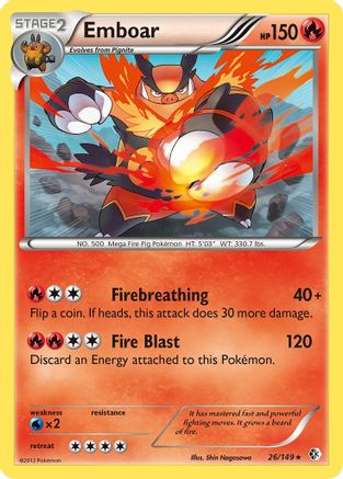 Emboar (26/149) [Black & White: Boundaries Crossed] Reverse Holofoil