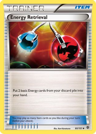 Energy Retrieval (80/101) [Black & White: Plasma Blast] Reverse Holofoil