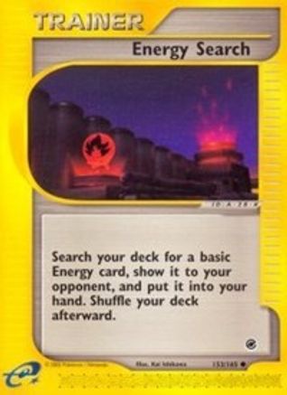 Energy Search (153/165) [Expedition: Base Set] Reverse Holofoil