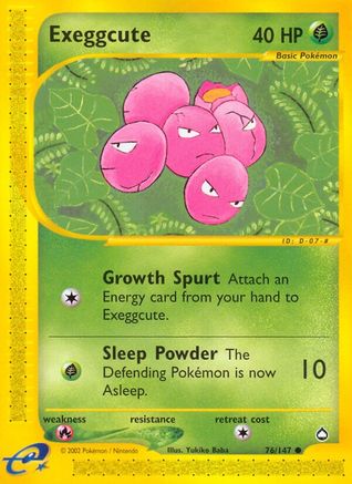 Exeggcute (76/147) [Aquapolis] Reverse Holofoil