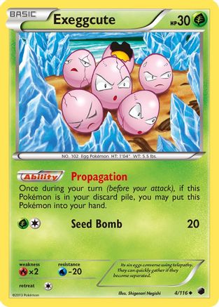 Exeggcute (4/116) [Black & White: Plasma Freeze] Reverse Holofoil