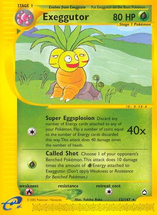 Exeggutor (12/147) [Aquapolis] Reverse Holofoil