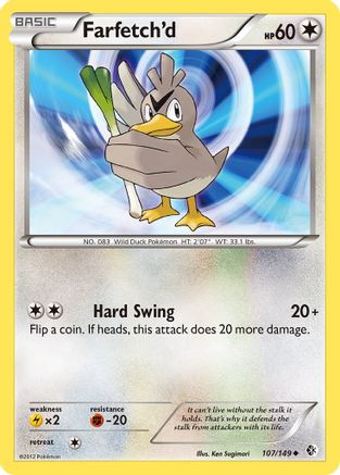 Farfetch'd (107/149) [Black & White: Boundaries Crossed] Reverse Holofoil