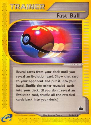 Fast Ball (124/144) [Skyridge] Reverse Holofoil