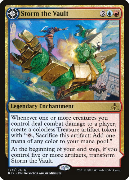 Storm the Vault // Vault of Catlacan [Rivals of Ixalan] Foil