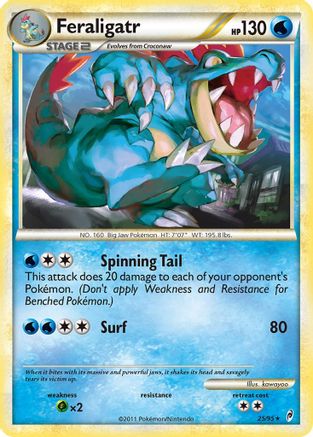 Feraligatr (25/95) [HeartGold & SoulSilver: Call of Legends] Reverse Holofoil