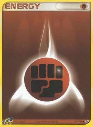 Fighting Energy (105/109) [EX: Ruby & Sapphire] Reverse Holofoil