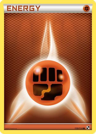 Fighting Energy (110/114) [Black & White: Base Set] Reverse Holofoil