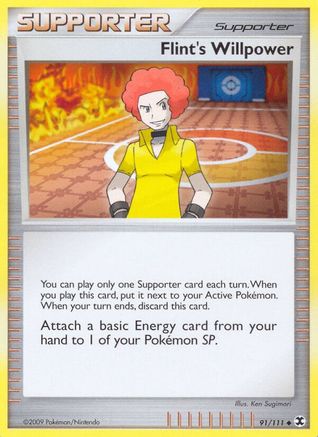 Flint's Willpower (91/111) [Platinum: Rising Rivals] Reverse Holofoil