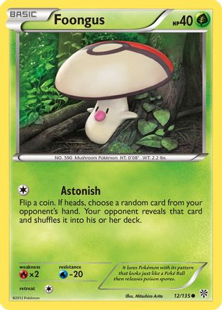 Foongus (12/135) [Black & White: Plasma Storm] Reverse Holofoil