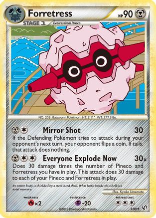 Forretress (3/90) [HeartGold & SoulSilver: Undaunted] Reverse Holofoil