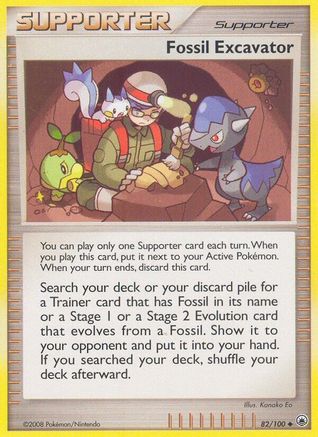 Fossil Excavator (82/100) [Diamond & Pearl: Majestic Dawn] Reverse Holofoil