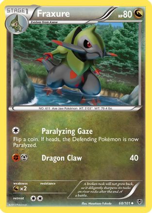 Fraxure (68/101) [Black & White: Plasma Blast] Reverse Holofoil
