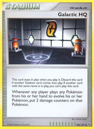 Galactic HQ (106/127) [Platinum: Base Set] Reverse Holofoil